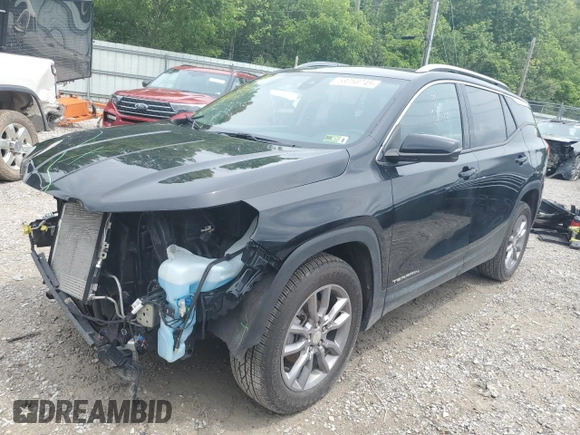 2022 GMC Terrain SLT with VIN 3GKALVEV1NL210134, listed as a Copart auction lot 59358745 with 66,658 mi miles and Salvage title. Bid and sale history available at DreamBid. Image 1.