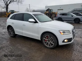 2016 Audi SQ5 Premium Plus with VIN WA1CCAFP1GA041122, listed as a Copart auction lot 82203424 with 153,404 mi miles and Salvage Title. Bid and sale history available at carsss.com. Image 4.