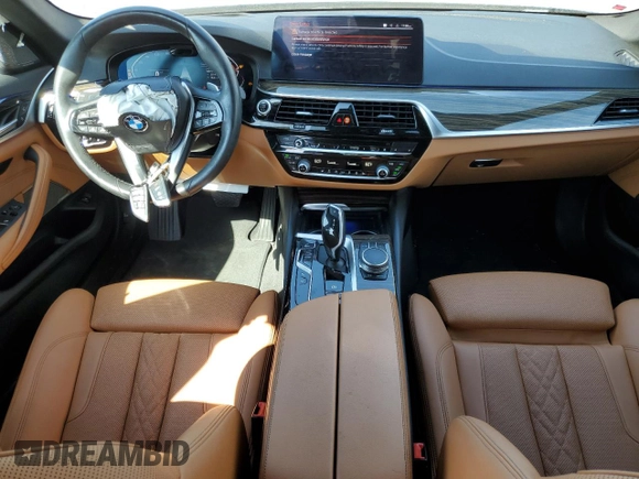 2021 BMW 5 Series 540i with VIN WBA53BJ06MWW96533, listed as a Copart auction lot 48283535 with 65,016 mi miles and Salvage Title. Bid and sale history available at DreamBid. Image 8.