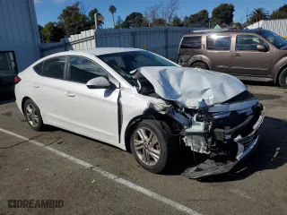 2020 Hyundai Elantra SEL with VIN 5NPD84LFXLH546149, listed as a Copart auction lot 44609215 with 253,028 mi miles and Salvage Title. Bid and sale history available at carsss.com. Image 4.