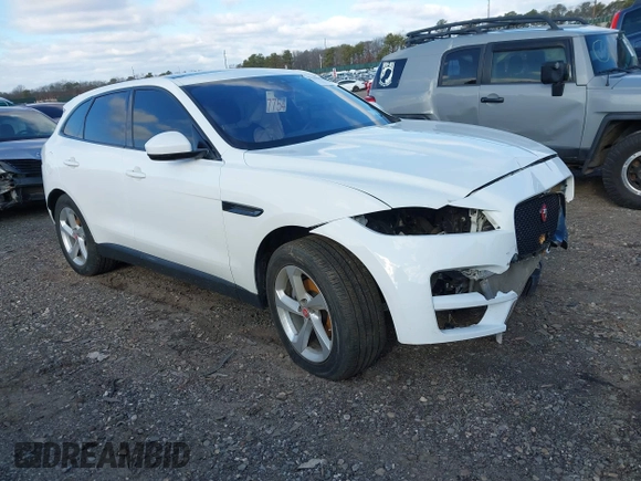 2020 Jaguar F-Pace 25t Premium with VIN SADCJ2FX3LA645447, listed as a IAAI auction lot 41228606 with 28,273 mi miles and . Bid and sale history available at DreamBid. Image 1.
