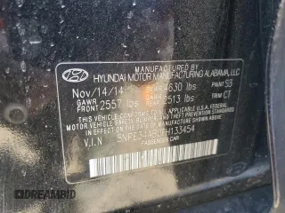 2015 Hyundai Sonata Sport z VIN 5NPE34AB0FH133454, wystawiony jako Copart lot #42343465 z przebiegiem 141 927 mil mil oraz Czysty tytuł • Clean title. Historia ofert i sprzedaży dostępna na DreamBid. Obrazek 13.
