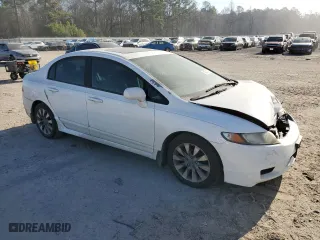 2010 Honda Civic Sdn EX with VIN 19XFA1F81AE009177, listed as a Copart auction lot 46409245 with 186,234 mi miles and Salvage Title. Bid and sale history available at carsss.com. Image 4.