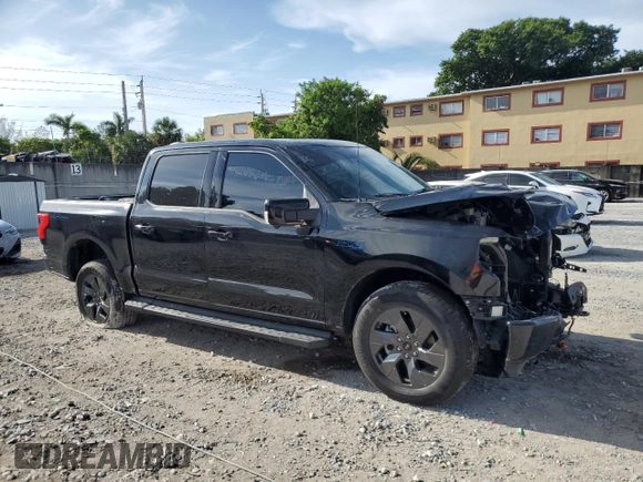 2024 Ford F-150 Lightning Lariat with VIN 1FT6W5L7XRWG09251, listed as a Copart auction lot 59702915 with 6,338 mi miles and Non repairable. Bid and sale history available at DreamBid. Image 4.