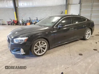 2020 Audi A5 Sportback Premium with VIN WAUANCF57LA006528, listed as a Copart auction lot 87675875 with 85,112 mi miles and Salvage Title. Bid and sale history available at carsss.com. Image 1.