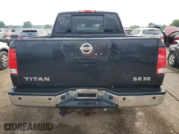 2008 Nissan Titan XE z VIN 1N6AA07C08N301414, wystawiony jako Copart lot #65863554 z przebiegiem 307 023 mil mil oraz Szkoda całkowita • Salvage title. Historia ofert i sprzedaży dostępna na DreamBid. Obrazek 6.
