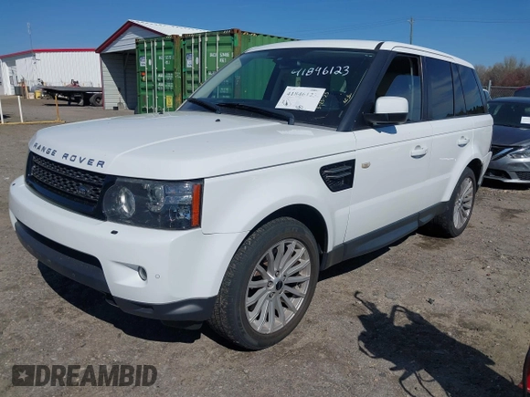 2012 Land Rover Range Rover Sport HSE with VIN SALSF2D40CA745158, listed as a IAAI auction lot 41846123 with 142,927 mi miles. Bid and sale history available at carsss.com. Image 2.
