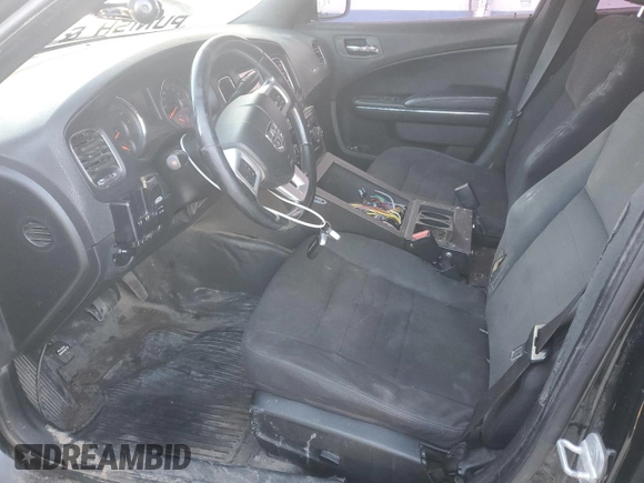 2012 Dodge Charger Police with VIN 2C3CDXAGXCH283033, listed as a Copart auction lot 43821525 with 177,991 mi miles and Salvage Title. Bid and sale history available at carsss.com. Image 7.