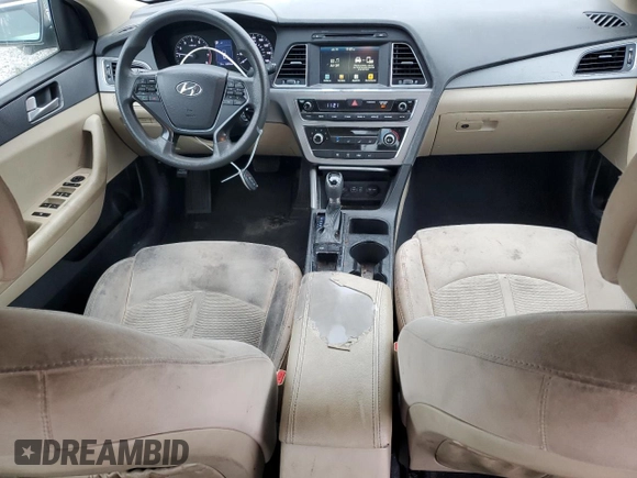 2016 Hyundai Sonata SE with VIN 5NPE24AF0GH350025, listed as a Copart auction lot 64948035 with 136,749 mi miles and Clean title. Bid and sale history available at DreamBid. Image 8.