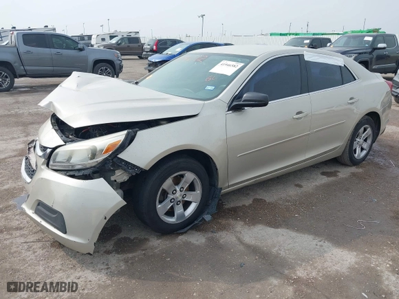 2014 Chevrolet Malibu LS with VIN 1G11B5SL2EF109656, listed as a IAAI auction lot 41946582 with 122,428 mi miles. Bid and sale history available at carsss.com. Image 2.