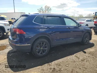 2024 Volkswagen Tiguan SE с VIN 3VVMB7AX8RM126148, выставлен на аукционе Copart как лот 54236005 с пробегом 3 110 миль миль и Чистый • Clean title. История ставок и продаж доступна на DreamBid. Изображение 3.
