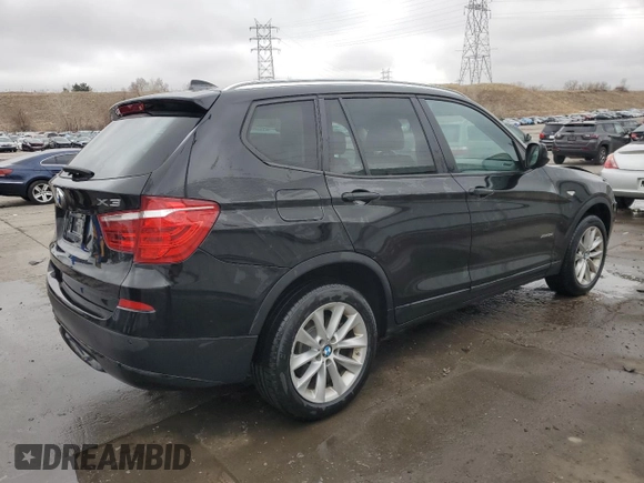 2013 BMW X3 xDrive28i with VIN 5UXWX9C50D0A14411, listed as a Copart auction lot 48169035 with 102,176 mi miles and Salvage Title. Bid and sale history available at carsss.com. Image 3.