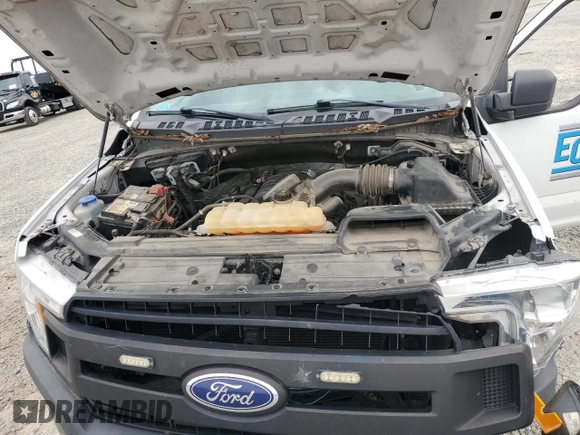 2019 Ford F-150 XL with VIN 1FTFX1E59KFA06511, listed as a Copart auction lot 80884844 with 104,543 mi miles and Salvage title. Bid and sale history available at DreamBid. Image 11.