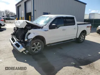 2019 Ford F-150 XL with VIN 1FTEW1E44KFA84586, listed as a Copart auction lot 50555625 with 204,126 mi miles and Salvage Title. Bid and sale history available at carsss.com. Image 1.
