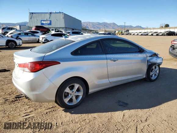 2013 Hyundai Elantra Coupe GS PZEV with VIN KMHDH6AE0DU010366, listed as a Copart auction lot 84098764 with 67,678 mi miles and Salvage Title. Bid and sale history available at carsss.com. Image 3.