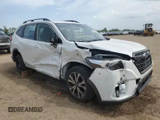 2023 Subaru Forester Limited with VIN JF2SKAPC5PH445646, listed as a Copart auction lot 56233545 with 13,187 mi miles and Salvage title. Bid and sale history available at DreamBid. Image 4.