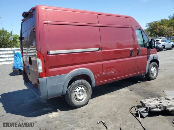 2015 Ram ProMaster Cargo Van with VIN 3C6TRVCG1FE509465, listed as a Copart auction lot 50229115 with 0 mi miles and Salvage Title. Bid and sale history available at carsss.com. Image 3.