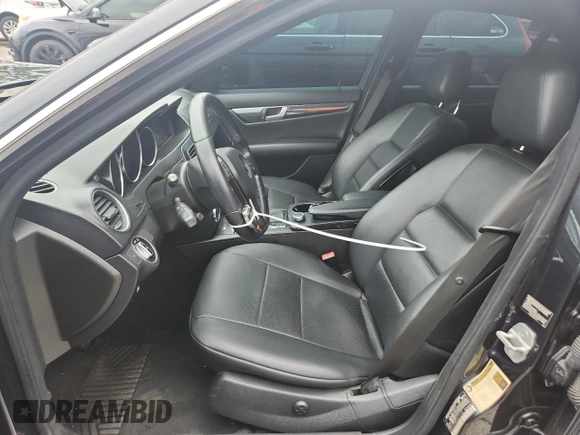 2012 Mercedes-Benz C 250 Sport with VIN WDDGF4HBXCA615122, listed as a Copart auction lot 59189945 with 104,137 mi miles and Salvage title. Bid and sale history available at DreamBid. Image 7.