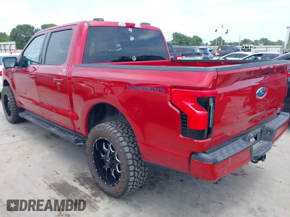 2023 Ford F-150 Lightning Pro with VIN 1FTVW1EL8PWG33656, listed as a IAAI auction lot 42260659 with 22,490 mi miles and . Bid and sale history available at DreamBid. Image 3.