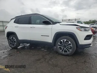 2023 Jeep Compass Limited with VIN 3C4NJDCN7PT501966, listed as a Copart auction lot 56692575 with 18,430 mi miles and Salvage title. Bid and sale history available at DreamBid. Image 4.