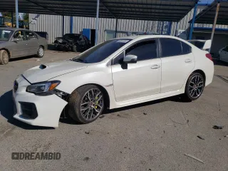 2020 Subaru WRX STI with VIN JF1VA2E61L9822212, listed as a Copart auction lot 52551355 with 33,500 mi miles and Salvage title. Bid and sale history available at DreamBid. Image 1.