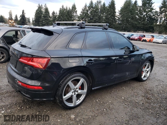 2020 Audi SQ5 Premium Plus with VIN WA1B4AFY6L2053207, listed as a Copart auction lot 82851853 with 50,085 mi miles and . Bid and sale history available at DreamBid. Image 3.