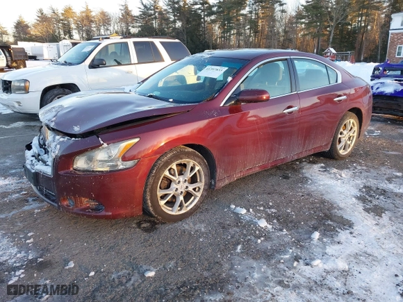 2012 Nissan Maxima 3.5 SV with VIN 1N4AA5AP3CC869601, listed as a IAAI auction lot 41397833 with 121,947 mi miles. Bid and sale history available at carsss.com. Image 2.