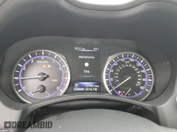 2017 Infiniti Q50 2.0t Premium with VIN JN1CV7AR9HM682291, listed as a Copart auction lot 84290424 with 67,981 mi miles and Salvage Title. Bid and sale history available at carsss.com. Image 9.