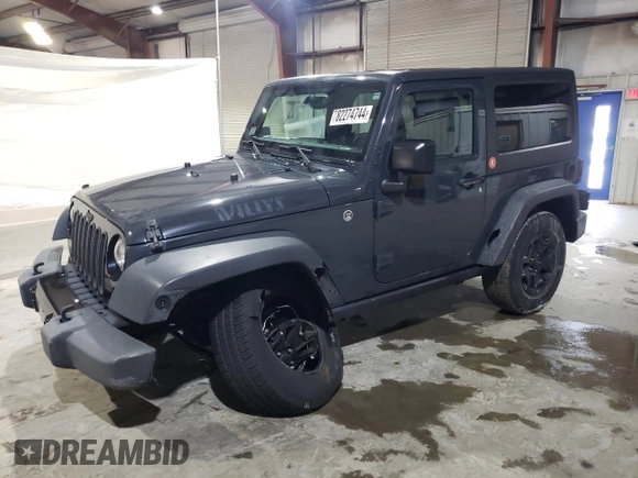 2016 Jeep Wrangler Sport with VIN 1C4AJWAG1GL325667, listed as a Copart auction lot 82274744 with 85,975 mi miles and Salvage Title. Bid and sale history available at carsss.com. Image 1.