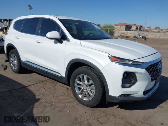 2020 Hyundai Santa Fe SE with VIN 5NMS23AD1LH197383, listed as a IAAI auction lot 42001946 with 47,844 mi miles. Bid and sale history available at carsss.com. Image 1.