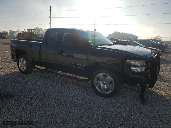 2009 Chevrolet Silverado 1500 LTZ with VIN 1GCEK39J09Z128633, listed as a Copart auction lot 83586594 with 0 mi miles and Salvage Title. Bid and sale history available at carsss.com. Image 4.