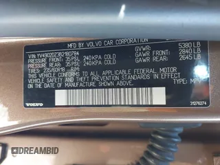 2011 Volvo XC60 3.0T с VIN YV4902DZ3B2180784, выставлен на аукционе IAAI как лот 41845267 с пробегом 111 249 миль миль и . История ставок и продаж доступна на DreamBid. Изображение 9.