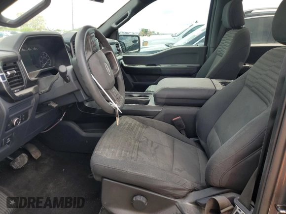 2021 Ford F-150 XL with VIN 1FTEW1EP3MKE81596, listed as a Copart auction lot 48502705 with 38,850 mi miles and Salvage title. Bid and sale history available at DreamBid. Image 7.