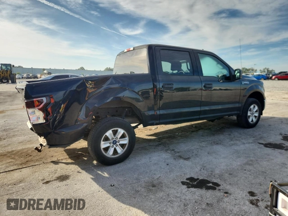 2019 Ford F-150 XL with VIN 1FTEW1CB6KFB18660, listed as a Copart auction lot 61156835 with 90,084 mi miles and Salvage title. Bid and sale history available at DreamBid. Image 3.