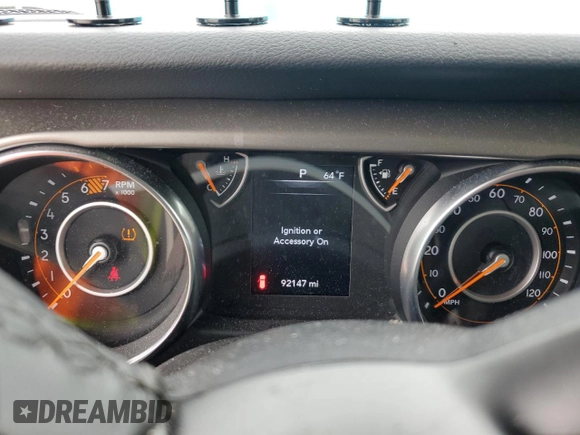2020 Jeep Wrangler Unlimited Sport S with VIN 1C4HJXDN0LW148178, listed as a Copart auction lot 48457835 with 92,147 mi miles and Salvage Title. Bid and sale history available at carsss.com. Image 9.