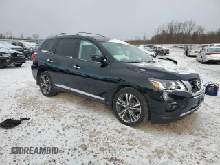 2020 Nissan Pathfinder Platinum with VIN 5N1DR2DM7LC624585, listed as a Copart auction lot 83628704 with 53,321 mi miles and Salvage Title. Bid and sale history available at carsss.com. Image 4.