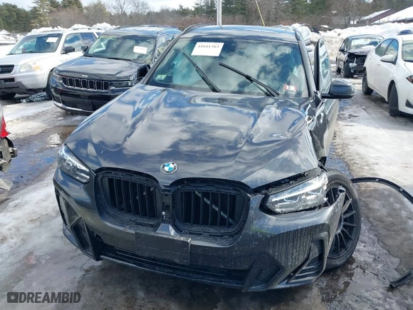 2023 BMW X3 xDrive30i with VIN 5UX53DP04P9R92738, listed as a IAAI auction lot 41641303 with 1 mi miles. Bid and sale history available at carsss.com. Image 12.