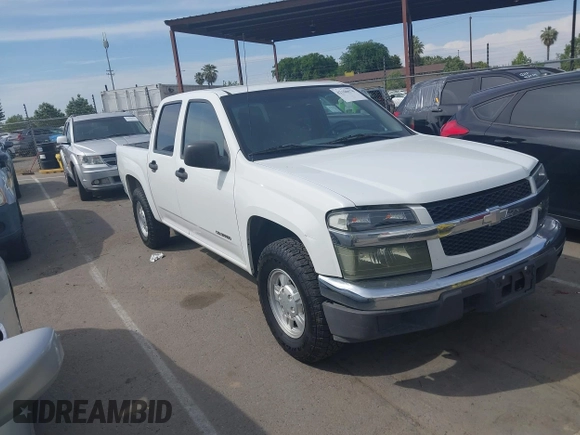 2005 Chevrolet Colorado 1SC LS Z85 with VIN 1GCCS136258113504, listed as a IAAI auction lot 42160678 with 377,555 mi miles. Bid and sale history available at carsss.com. Image 1.