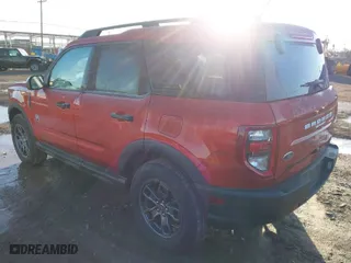 2023 Ford Bronco Sport Big Bend with VIN 3FMCR9B61PRD86510, listed as a IAAI auction lot 41815036 with 9,676 mi miles. Bid and sale history available at carsss.com. Image 3.