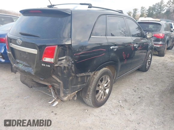2012 Kia Sorento SX with VIN 5XYKW4A29CG261026, listed as a IAAI auction lot 41508403 with 202,356 mi miles. Bid and sale history available at carsss.com. Image 4.