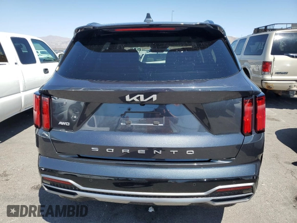 2022 Kia Sorento X-Line SX Prestige with VIN 5XYRKDLF6NG076073, listed as a Copart auction lot 56114525 with 39,504 mi miles and Salvage title. Bid and sale history available at DreamBid. Image 6.
