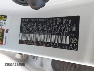 2019 Toyota Corolla L z VIN 2T1BURHEXKC230753, wystawiony jako IAAI lot #41962911 z przebiegiem 80 126 mil mil oraz . Historia ofert i sprzedaży dostępna na DreamBid. Obrazek 9.