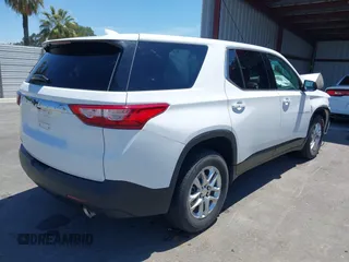 2020 Chevrolet Traverse LS with VIN 1GNERFKW8LJ321354, listed as a IAAI auction lot 42223452 with 52,499 mi miles and . Bid and sale history available at DreamBid. Image 4.