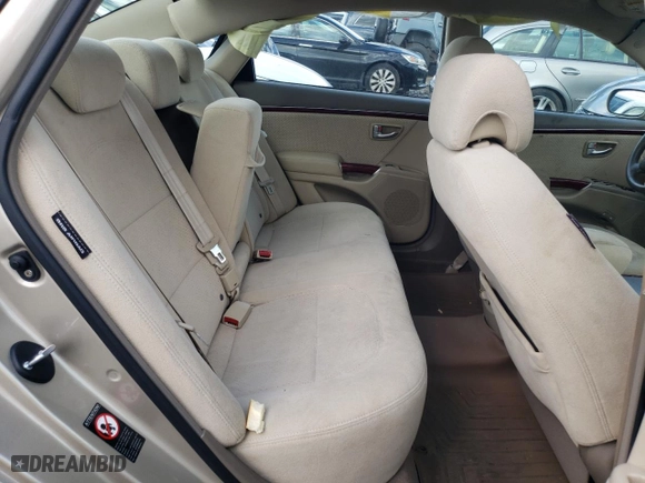 2008 Hyundai Azera GLS with VIN KMHFC46D08A320598, listed as a Copart auction lot 68773244 with 35,997 mi miles and Salvage Title. Bid and sale history available at carsss.com. Image 10.