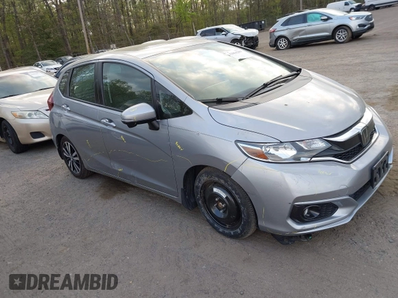 2018 Honda Fit EX-L with VIN 3HGGK5H97JM705564, listed as a IAAI auction lot 42064209 with 43,744 mi miles. Bid and sale history available at carsss.com. Image 1.