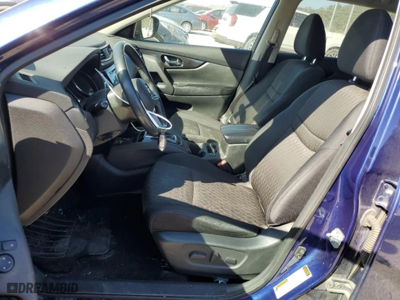 2017 Nissan Rogue SV with VIN 5N1AT2MN0HC744376, listed as a Copart auction lot 77420264 with 160839 miles and Salvage Title. Bid and sale history available at carsss.com. Image 7.