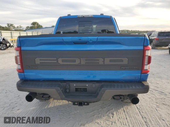 2021 Ford F-150 Raptor with VIN 1FTFW1RG7MFC42012, listed as a Copart auction lot 86817654 with 29,900 mi miles and Salvage Title. Bid and sale history available at carsss.com. Image 6.