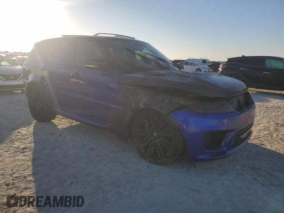 2019 Land Rover Range Rover Sport Dynamic with VIN SALWR2RE2KA818930, listed as a Copart auction lot 43557155 with 0 mi miles and Salvage Title. Bid and sale history available at carsss.com. Image 4.