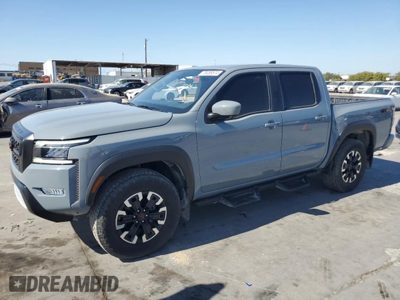 2024 Nissan Frontier PRO-4X with VIN 1N6ED1EK9RN600720, listed as a Copart auction lot 78089574 with 23,662 mi miles and Salvage Title. Bid and sale history available at carsss.com. Image 1.