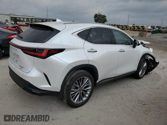 2022 Lexus NX with VIN JTJGKCEZ4N5004450, listed as a Copart auction lot 50530374 with 9,458 mi miles. Bid and sale history available at carsss.com. Image 3.